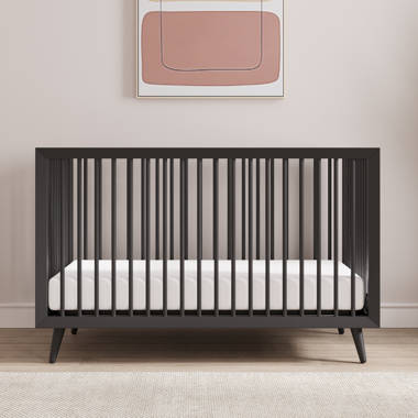 Black wood outlet crib